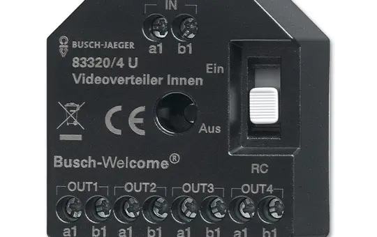 BUSCH-JAEGER 83320/4U video distributor inside UP 4-fold