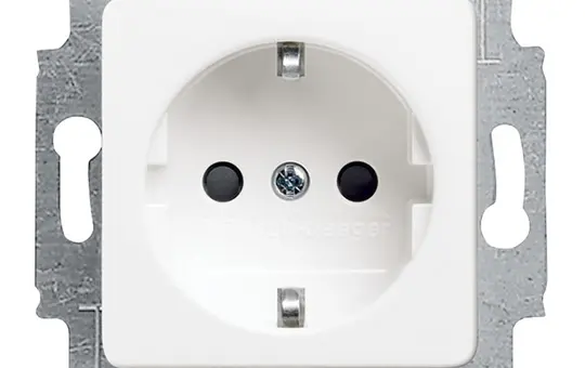 BUSCH-JAEGER 20EUCQ-214 SCHUKO socket Reflex SI 50x50mm | alpine white