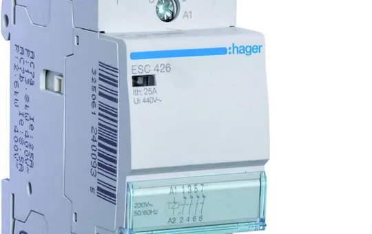 HAGER ESC426 installation contactor 4 NC contacts 25A, 230V