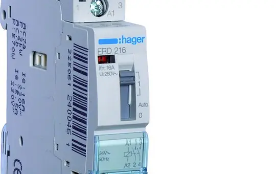 HAGER ERD216 installation relay 2S, 24V