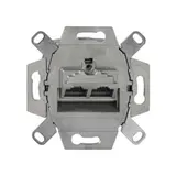 RUTENBECK 138104070 network socket 2-fold, Cat. 6, Up0 | metal