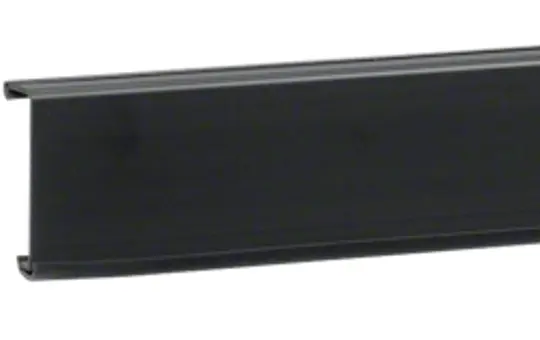 HAGER SL20055219011 tehalit skirting channel top part soft lip | graphite black | 20x55 mm