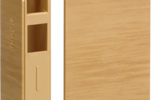 HAGER SL200556D5 tehalit skirting channel end piece standard | oak | 20x55 mm