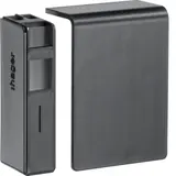 HAGER SL2005569011 tehalit skirting channel end piece standard | graphite black | 20x55 mm