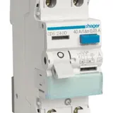 HAGER CDS240D FI circuit breaker 2-pole 30 mA type A 40A, QuickConnect