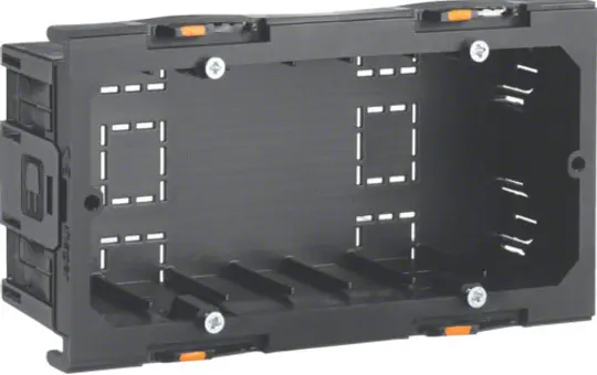 HAGER G2860 device installation box, front-locking 2-fold, for switch programs