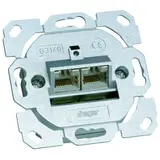 HAGER G3140 network socket 2-fold, approx. 6a