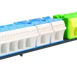 HAGER VZ464 terminal holder for small distributors, equipped 4 rows
