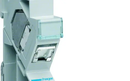 HAGER TN002S patch module RJ45 REG Cat. 6