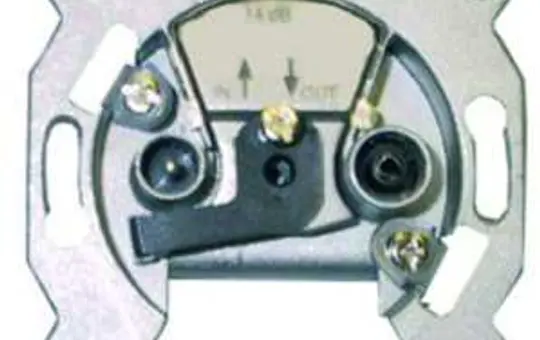 KATHREIN 274418 antenna socket 2-fold, SAT, continuity, 14 dB