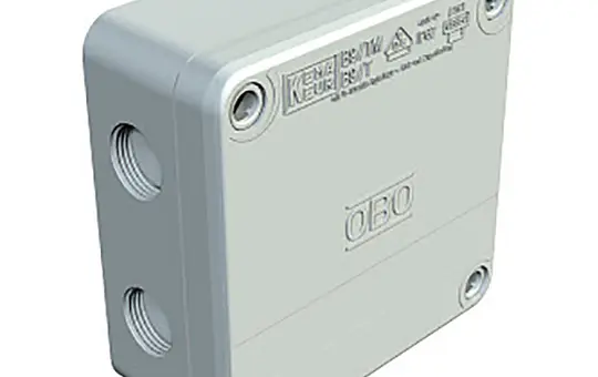 OBO BETTERMANN 2001853 cable junction box series B Puncture membrane | light gray | 98x98 mm