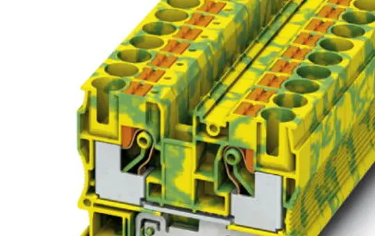 PHOENIX 3212131 through terminal PT for PE | green/yellow | 10 mm²