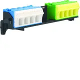 HAGER FZ382 carrier with PE/N clamps QuickConnect horizontal 2x18 terminals