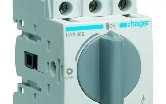 HAGER HAB306 switch disconnector 3-pole 63 A | 16 mm²