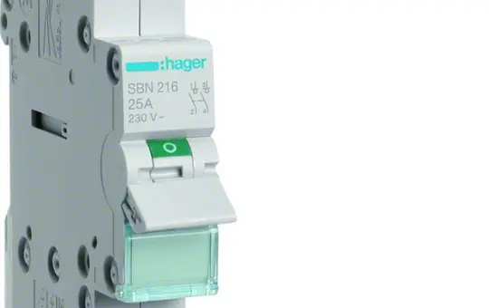 HAGER SBN216 off switch 2P 16 A