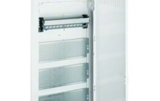 HAGER VU48NW small distributor Volta Multimedia flush-mounte 4 rows, with slotted sheet steel door