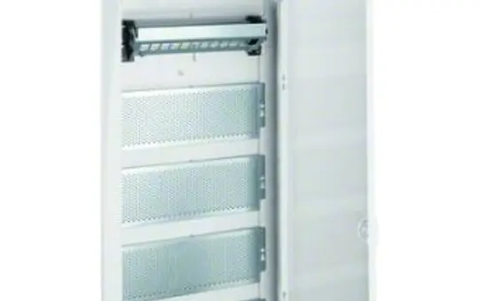 HAGER VU60NW small distributor Volta Multimedia flush-mounte 5 rows, with slotted sheet steel door