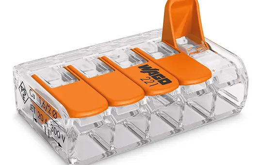 WAGO 221-415 connecting clamp series 221 5-fold