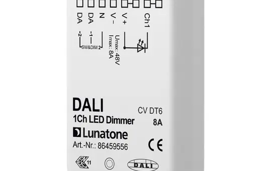 LUNATONE 86459556 DALI LED dimming actuator CV DT6 UP 1-fold, 8 A