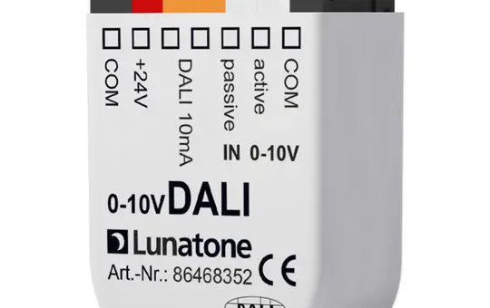 LUNATONE 86468352-001 Analog DALI interface input 0-10V to OFF 1-100%