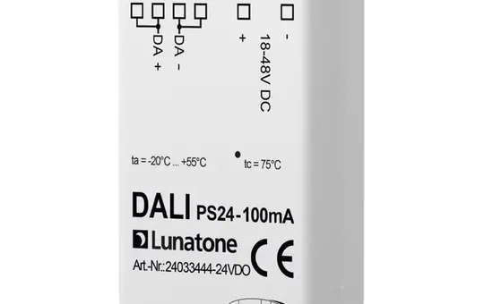 LUNATONE 24033444-24VDO DALI power supply UP 100mA, 24V DC