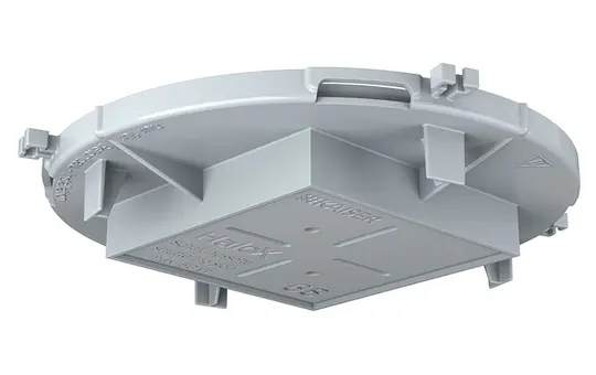 KAISER 1281-08 front part for HaloX 100 installation housing Lamp cover, square | Ø 68 mm