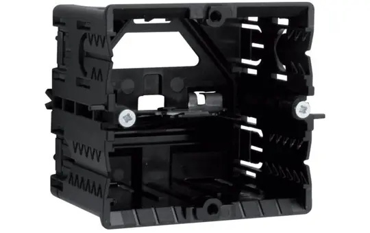 HAGER GLS5500 device installation box C-profile 1-fold for switch programs | black