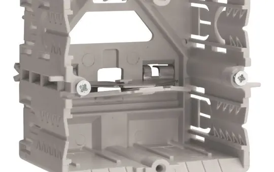 HAGER GLT5000 device installation box C-profile 1-fold for switch programs | light gray