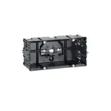 HAGER GLS55002 device installation box C-profile 2-fold for switch programs | black