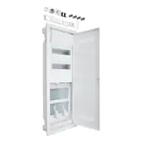 HAGER VH602WWH Volta.Hybrid HW 24 PLE, 2 mounting plates with socket and door