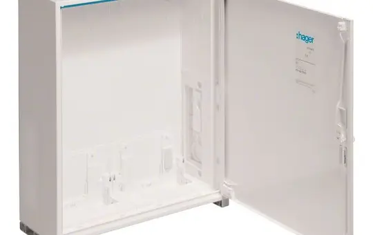 HAGER FP42TN2 wall cabinet IP44 SKI 2 fields | 650 mm