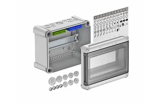 OBO BETTERMANN 2008808 small distributor SDB 1 row, 9 HP, screw terminals, PS