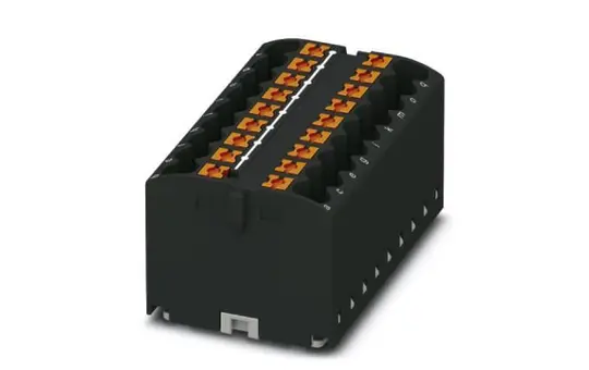 PHOENIX 3273322 PTFIX distribution block 18x | black | 2,5 mm²