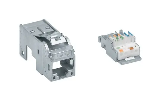HAGER GMKRJ45 Keystone insert RJ45, Cat. 6a