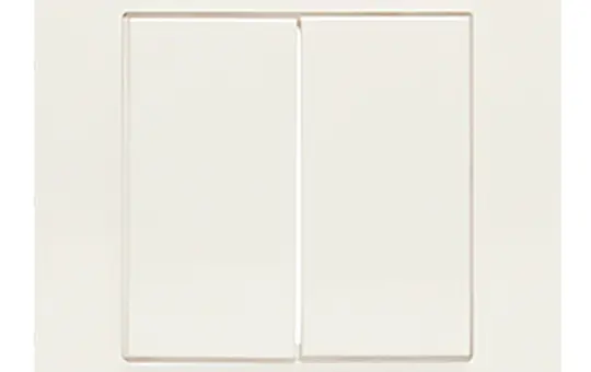 LINGG&JANKE 87875-RW rocker for pushbutton sensor 2-fold | pure white shiny