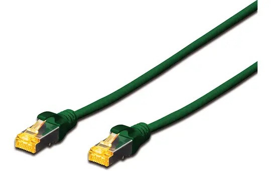 Patch cable Cat.6a S/FTP 1694372 green | 0,25 m