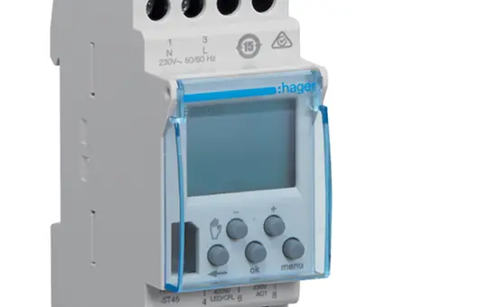 HAGER EGN103 Digital weekly timer REG Bluetooth