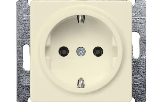 SIEMENS 5UB1551 SCHUKO socket Delta i-system standard | creamy white