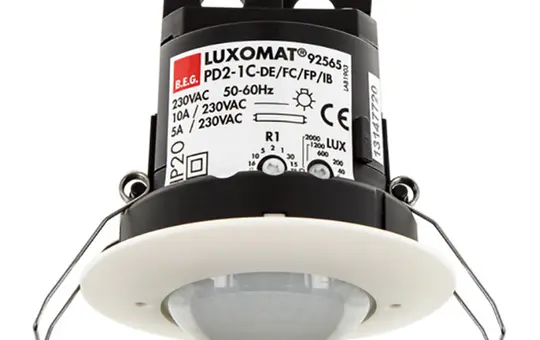 B.E.G. 92565 LUXOMAT ceiling presence detector PD2-M-1C Ceiling installation