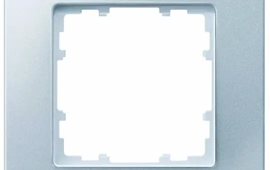 SIEMENS 5TG11111 cover frame delta miro 1-fold | aluminum metallic