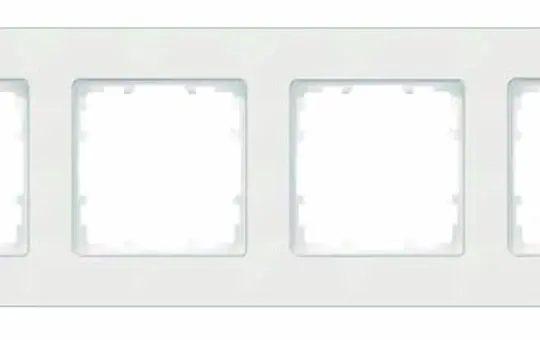 SIEMENS 5TG11140 cover frame delta miro 4-fold | titanium white