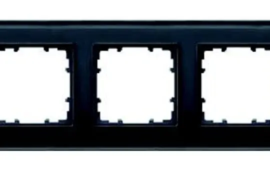 SIEMENS 5TG1205-2 cover frame delta miro glass 5-fold | black