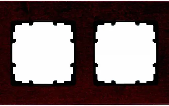SIEMENS 5TG1102-2 cover frame delta miro wood 2-fold | maple red