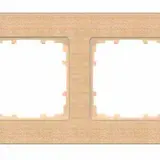 SIEMENS 5TG1104-4 cover frame delta miro wood 4-fold | beech