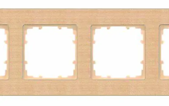 SIEMENS 5TG1104-4 cover frame delta miro wood 4-fold | beech