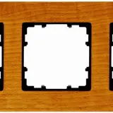 SIEMENS 5TG11031 cover frame delta miro wood 3-fold | cherry tree