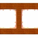 SIEMENS 5TG11041 cover frame delta miro wood 4-fold | cherry tree
