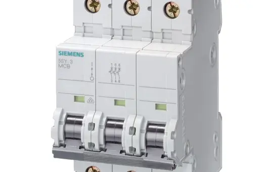 SIEMENS 5SY4320-7 circuit breaker type C 3-pole 20A, 10kA