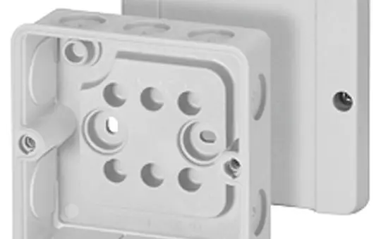 HENSEL DE9320 cable junction box series D empty | gray | 88x88 mm