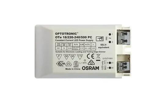 OSRAM 4052899105362 constant current driver OTe 18 W 500mA